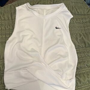 Nike white tank top size small